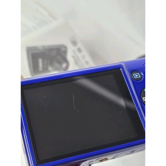 Canon PowerShot ELPH 190 IS 20MP 10X Optical Zoom Wi-Fi Digital Camera Blue Lot - Picture 7 of 16